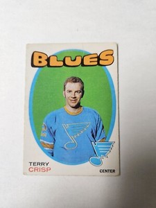 1971-72 O-PEE-CHEE HOCKEY #127 TERRY CRISP RC ROOKIE ST. LOUIS BLUES