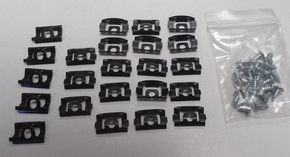 1970-1976 PLYMOUTH DUSTER DODGE DEMON DART DEPORTIVO PARABRISAS MOLDURA CLIP CONJUNTO Foto 1 de 1