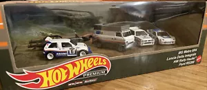 Hot Wheels Premium Set Ford RS200 Lancia Delta MG Metro 6R4 HW Rally hauler NEW - Picture 1 of 7