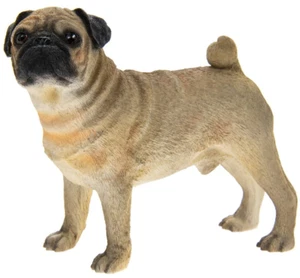 Fawn Pug Dog Ornament Figure by Leonardo Brand New Pug Dog Gift Present - Picture 1 of 6