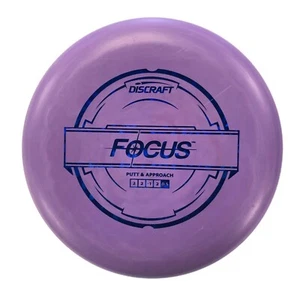 DISC GOLF DISCRAFT PUTTER LINE FOCUS PUTT/APPROACH 167-169g PURPLE W/ BLUE FOIL - Picture 1 of 1