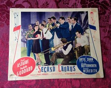 SECOND CHORUS FRED ASTAIRE PAULETTE GODDARD LOBBY CARD 1940