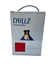Chillz Cooling Mat For Dog 12in*16in Red - Picture 1 of 2