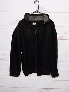 Tommy Bahama Mens Fleece 1/4 Zip Pullover Size XL Black Long Sleeve - Picture 1 of 9