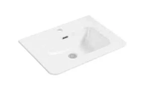 610-1210*465*170mm Round Corner White Basin Ceramic Top - Picture 1 of 6