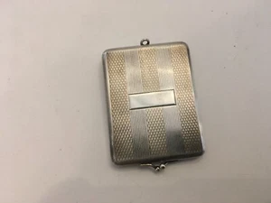 Antique 1920’s Dance Purse Sterling Silver Case Engraved Chatelaine Kiss Closure - Picture 1 of 6