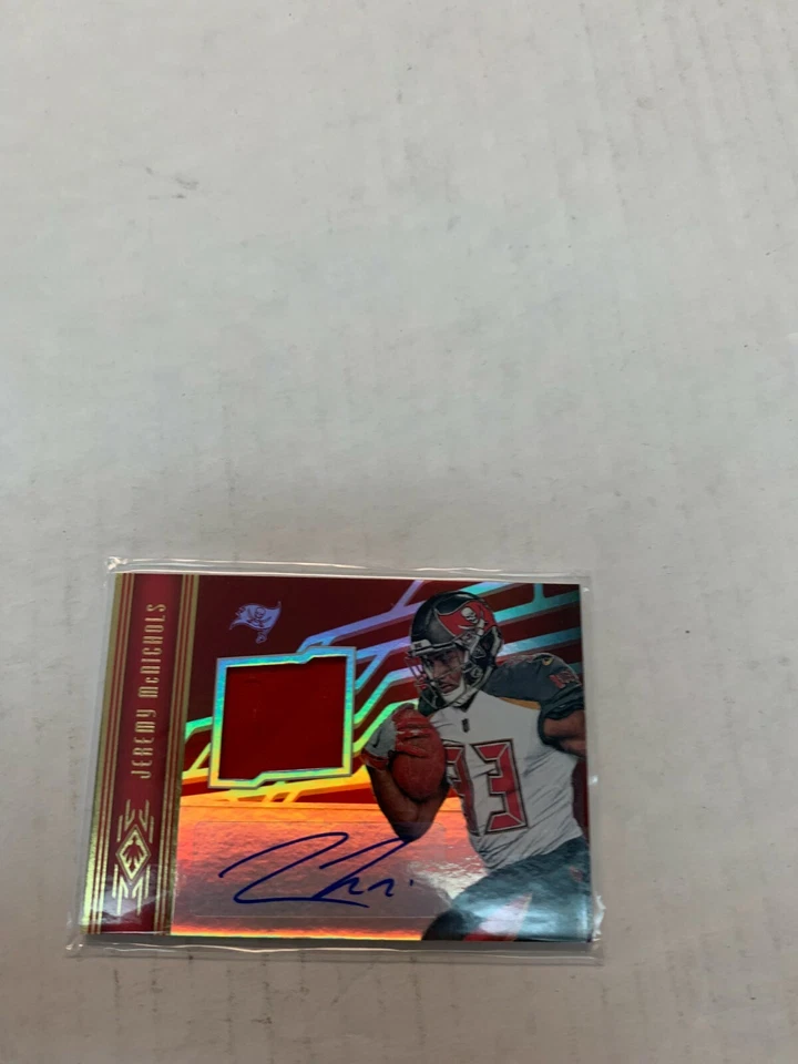 Jeremy McNichols 2017 Phoenix Rookie Jersey Auto Card #RAJ-JM Serial #244/299 - Image 1 of 1