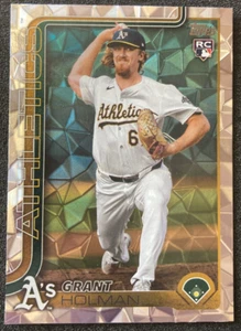 2025 Topps #634 Grant Holman DIAMANTE SP. Oakland Athletics - Foto 1 di 2