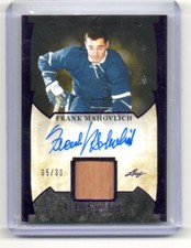 FRANK MAHOVLICH auto /50 AUTOGRAPH STICK card IN THE GAME TORONTO MAPLE LEAFS