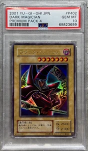 Yugioh Card Japanese Dark Magician Ultra Rare PSA 10, Premium Pack 4 P4-02, 2001 - Picture 1 of 4
