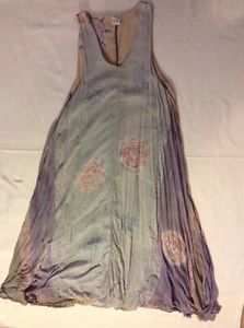 WOMANS VINTAGE MISSION CANYON SANTA BARBARA LONG SLEEVELESS DRESS ONE SIZE - Picture 1 of 3