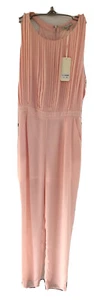 The clothing company Woman small pale pink pleated front sleeveless Jumpsuit - Picture 1 of 10
