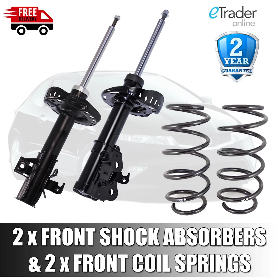 For Honda Civic Mk8 Front Shock Absorbers X 2 & Front Coil Springs Pair 2006> - Image 1 of 1