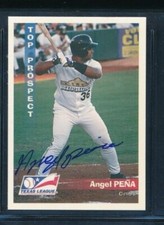1998 Grandstand Angel Pena Wichita Wranglers signed auto autograph tough swsw6