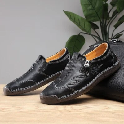 Zapatos informales transpirables para hombre mocasines de lujo zapatillas mocasines italianos sin cordones  Foto 1 de 4