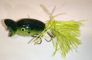 Vintage Wooden Wood Popper Topwater Fishing Lure Unmarked - Picture 1 of 5