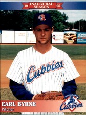 1995 Rockford Cubbies Team Issue #4 Earl Byrne Melbourne Australia Baseball Card