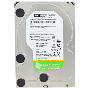 Disque Dur WD 2 TB WD20EURX 64 MB Cache ‎ 5400 RPM SATA III 3,5 " Pouces Vert - Afbeelding 1 van 5