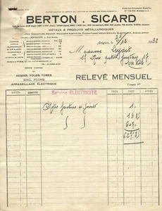 RECHNUNG Berton Sicard "Stromservice " - Bild 1 von 1