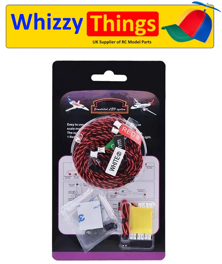 RC LED Lighting System NAV Lights Navigation LEDs - Plane Heli Quad FAA - Image 1 of 4