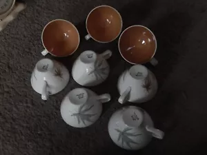 Vintage Ben Seibel Informal True China By Iroquois Harvest Time Set Of 8 Teacups - Picture 1 of 10