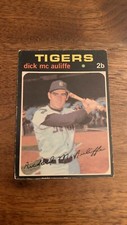 Dick McAuliffe, 2nd base for Detroit Tigers, 1971 O-Pee-Chee baseball card #3