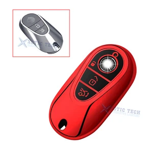 Red Soft TPU Full Seal Keyless Key Holder For Mercedes-Benz C-Class 2022-2025 - Bild 1 von 8