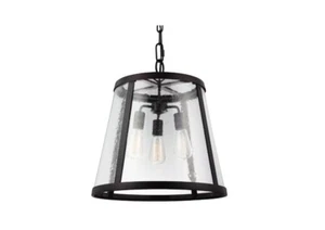 Large P1288ORB Harrow Oil Rubbed Bronze Hanging Light Fixture 18.87 Wide - Picture 1 of 3