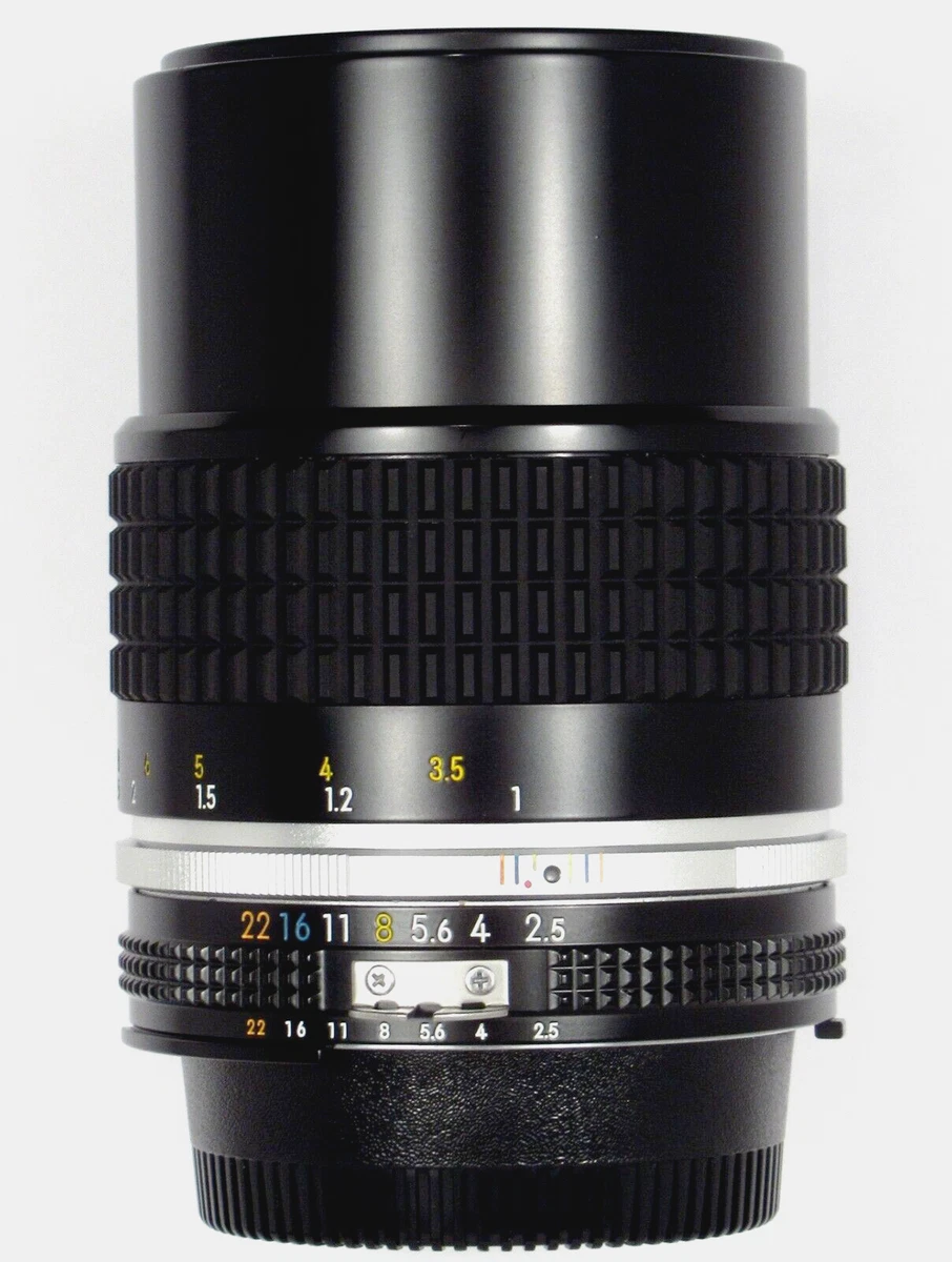 Nikon AI-S Camera Lenses 105mm Focal f/2.5 Maximum Aperture for