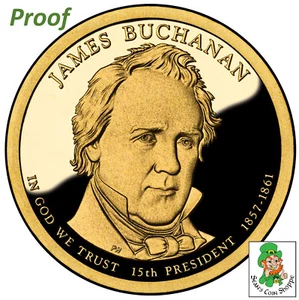 2010 S James Buchanan Proof Presidential Dollar $1 San Francisco Ships Free! - Bild 1 von 4