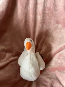 Ty Original Beanie Baby Gracie the Swan 1996 PVC Pellets Errors Retired - Picture 1 of 8