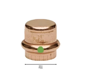 Viega ProPress 3/4" Press Copper Cap Fitting 1-PACK INDIVIDUALLY SOLD - Picture 1 of 9