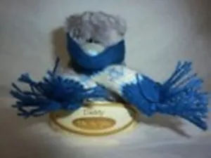Me To You peluche ourson 7 cm *-* FRILEUX *-* cache nez tricot bleu blanc - Photo 1/1