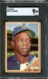 1962 Topps #464 Al Jackson RC/Rookie Mets SGC 9 MT Mint - Picture 1 of 2