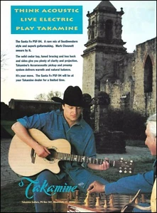 Mark Chesnutt 1994 Takamine Santa Fe PSF-94 Akustikgitarre Werbung Werbung - Bild 1 von 3