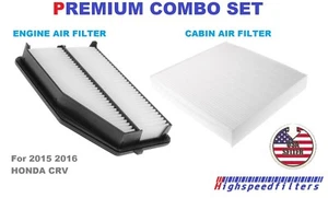 OEM QUALITY COMBO AIR FILTER + CABIN FILTER SET for 2015 2016 HONDA CRV CR-V - Picture 1 of 1