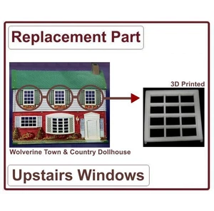 Vintage Wolverine "Town & Country" Dollhouse Replacement Part Upstairs  Window - Picture 1 of 4