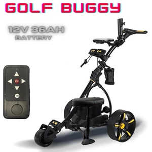 KASA Remote Controlled Golf Buggy Motorized Foldable Trolley Cart Dual Motors - Picture 1 of 24