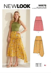 New Look Uncut Pattern 6676 Yoke with Gathered Skirt Womens 8 10 12 14 16 18 20 - Picture 1 of 2