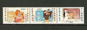 NEW XX LUXURY DROOPY THE WOLF AND THE GIRL STAMPS 4146-4148 - TEX AVERY DRAWINGS - Picture 1 of 1