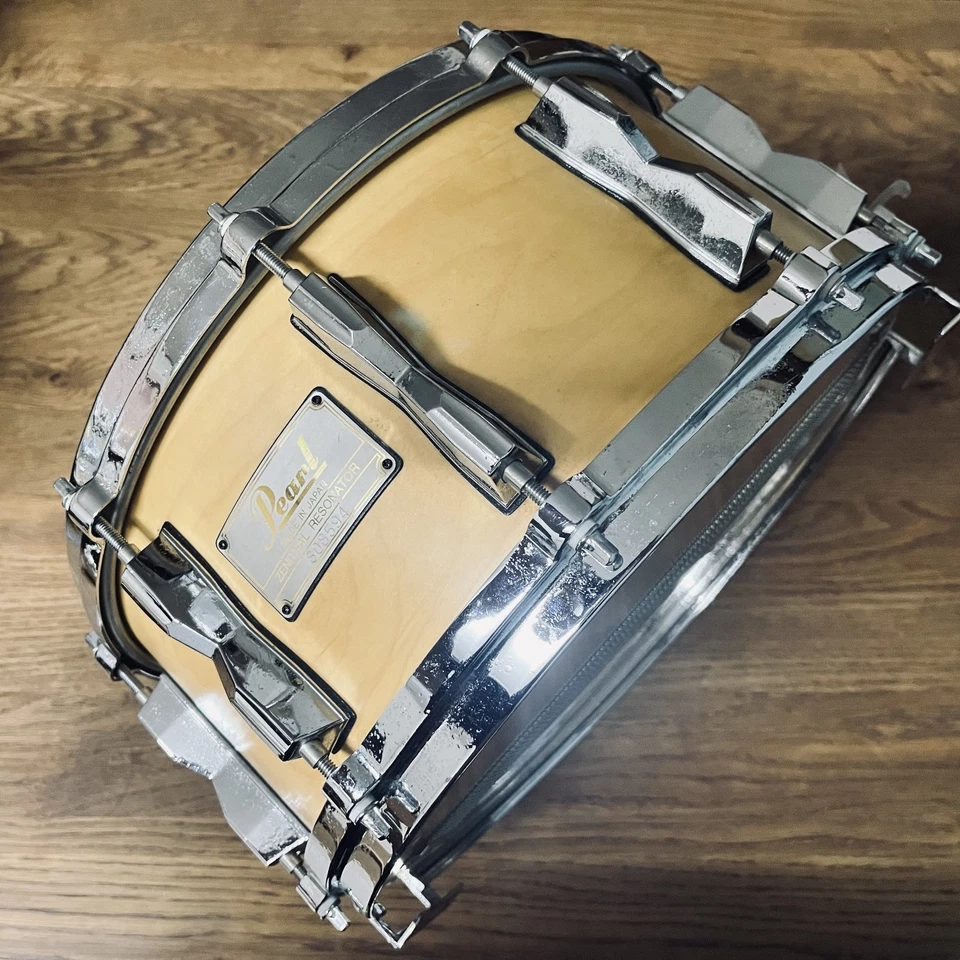 Pearl Zenithal Resonator Snare Drum 14x6.5 Maple Vintage Japan Made MIJ Rare - Image 1 of 4