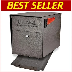 Elegant Bronze Postal Locking Mailbox with Fast-Trak Installation and Security - Picture 1 of 13