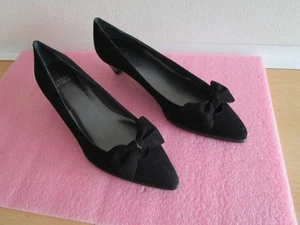 Stuart Weitzman Damen Pumps schwarz mit Schleife in Größe 38,5 - Bild 1 von 6