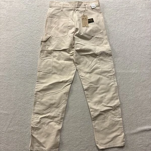 Neu mit Etikett Vintage Stan Ray Herrenhose 28 x 32 beige Carpenter Canvas hergestellt in den USA Arbeitskleidung - Bild 1 von 9