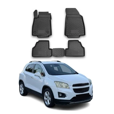 Tapetes forro OMAC para Chevrolet Trax 2017-2022 negro TPE para todo tipo de clima 4 piezas Foto 1 de 4