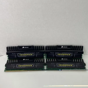 Corsair Vengeance 8GB Kit (2x4GB) DDR3 1600 MHz RAM CMZ8GX3M2A1600C9 LOT 4 - Picture 1 of 3