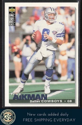 Troy Aikman 1995 Collector's Choice #66 Dallas Cowboys - Image 1 of 2