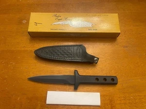 PARKER JAPAN 944 Dagger Knife COMBAT KNIFE SHEATH VINTAGE KNIVES Black - Picture 1 of 10