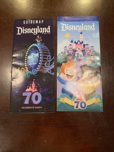 Disneyland And Disneyland kids  Park Guide Maps 2025 70th - Picture 1 of 1
