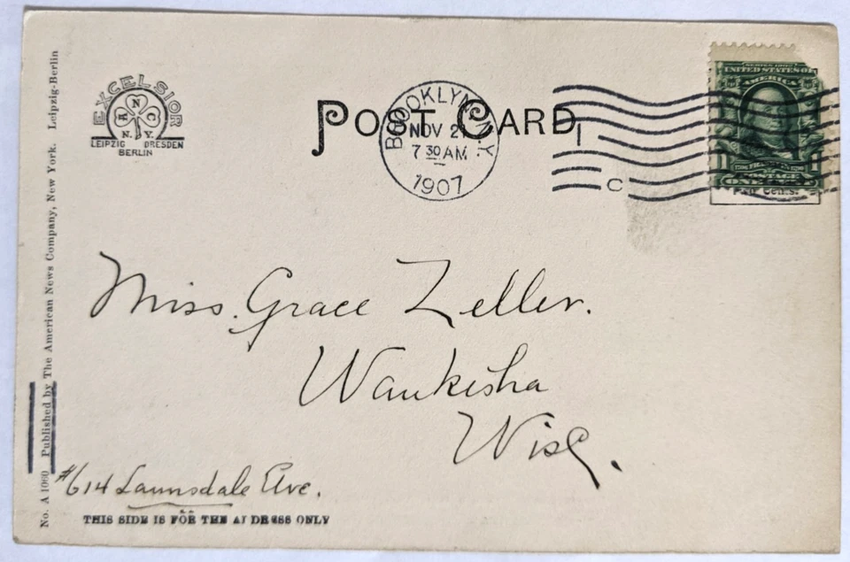 Sailor, U.S.S. Hancock/Brooklyn, NY--Waukesha, WI/Brooklyn Navy Yard PC/1-C./'07 - Image 1 of 2